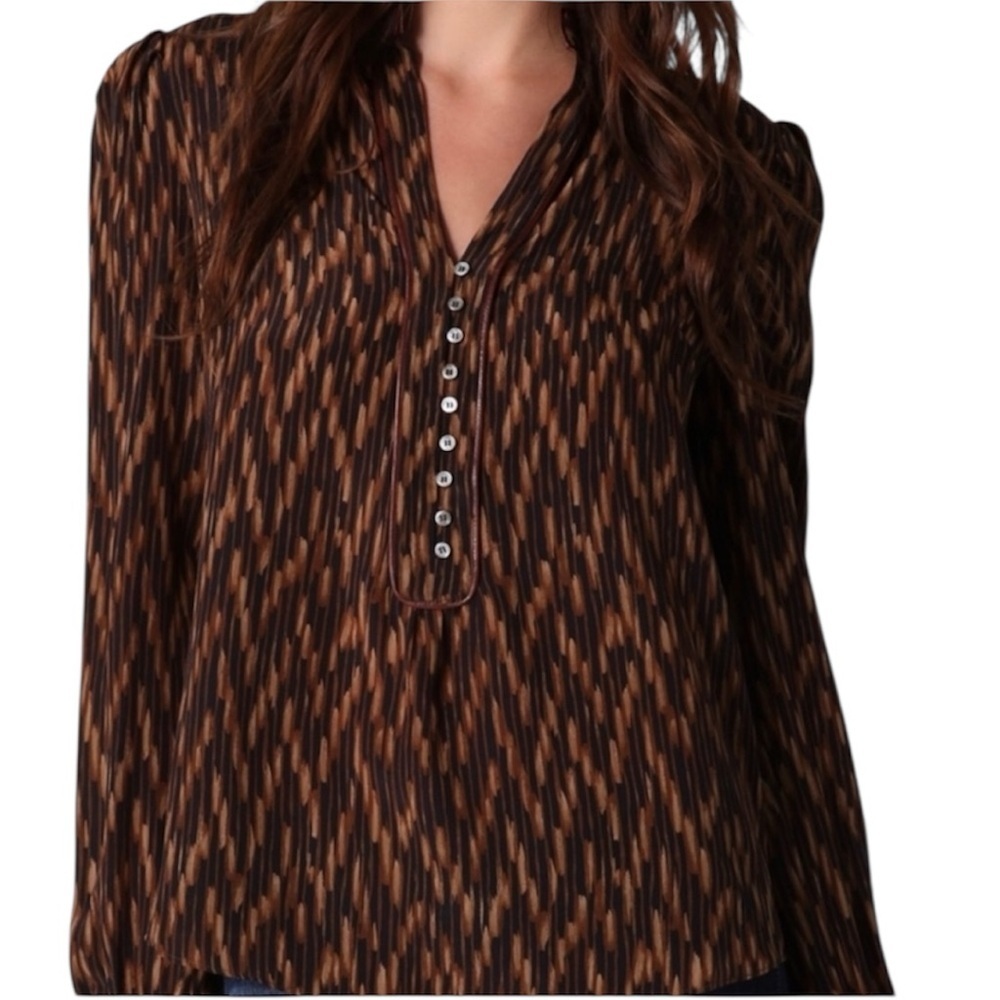 Elizabeth And James Nicolas Geo Silk Blouse